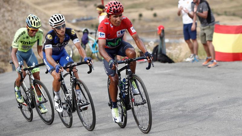 Quintana deja casi sentenciada la Vuelta tras una etapa que se llev Brambilla