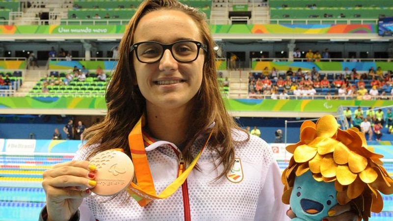 María Delgado se cuelga el bronce en 50m libre