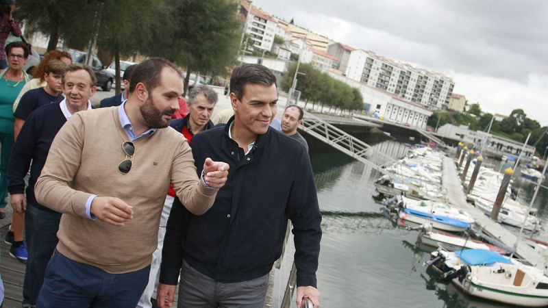 Sánchez se reafirma en su 'no' a Rajoy y pide votar al PSdeG para "reivindicar la ejemplaridad" en la vida política