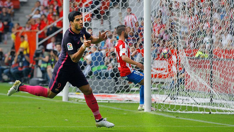 El Barça no necesita a Messi para golear al Sporting en El Molinón