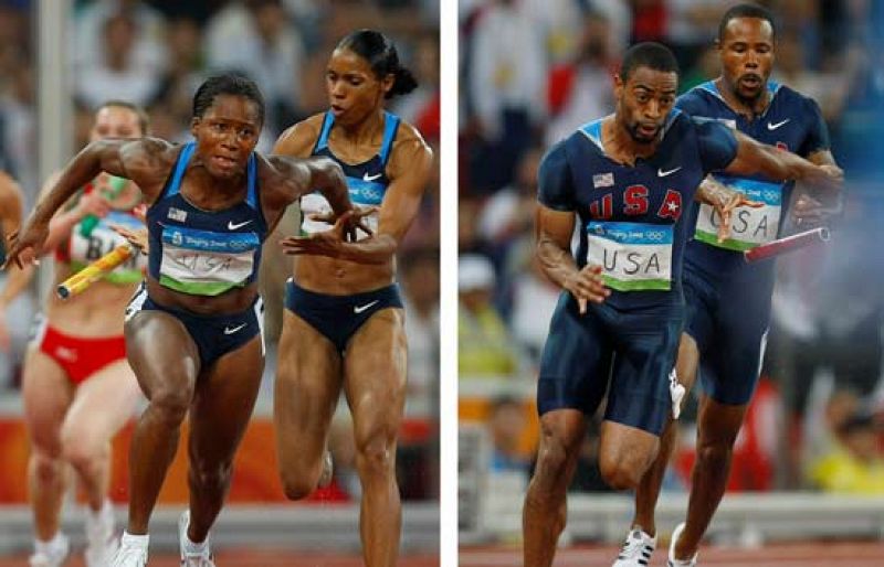 Tyson Gay pierde el testigo y EEUU se queda sin final del relevo 4x100 metros