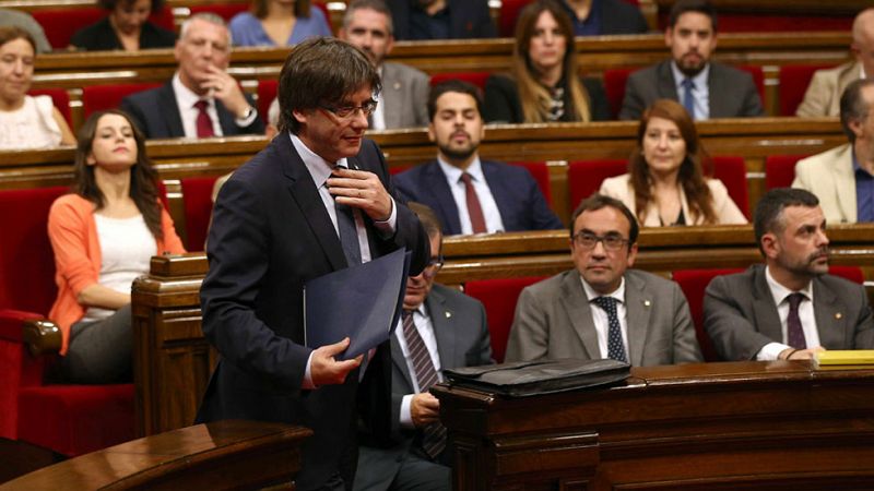 Puigdemont se compromete a celebrar un referéndum en septiembre de 2017 con o sin aval del Estado