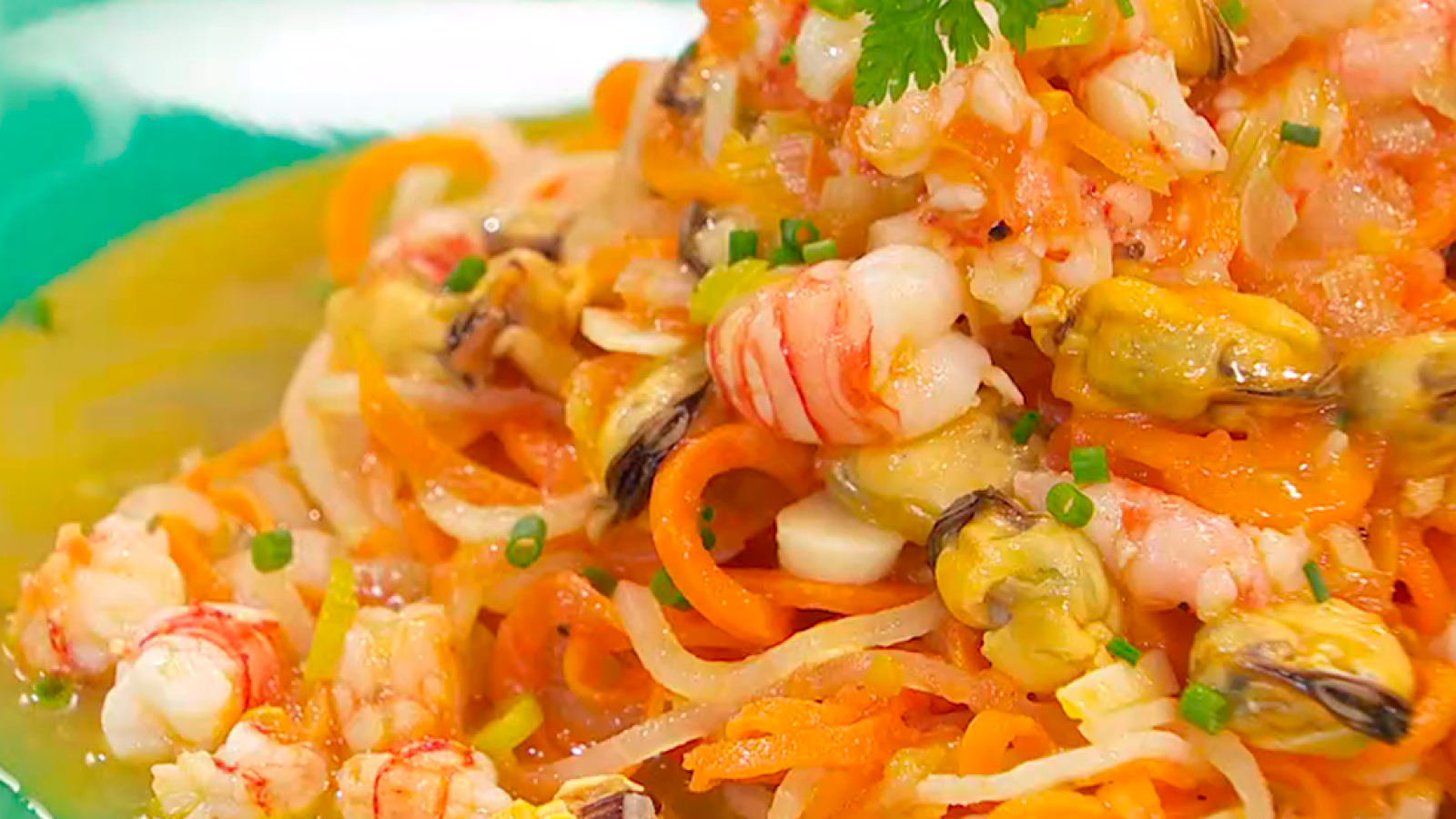 Receta de espaguetis vegetales a la marinera