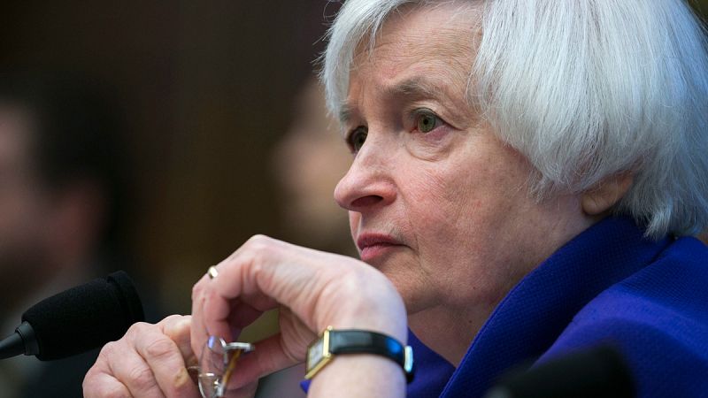 La presidenta de la Reserva Federal asegura que subirá los tipos de interés si la economía sigue su curso actual