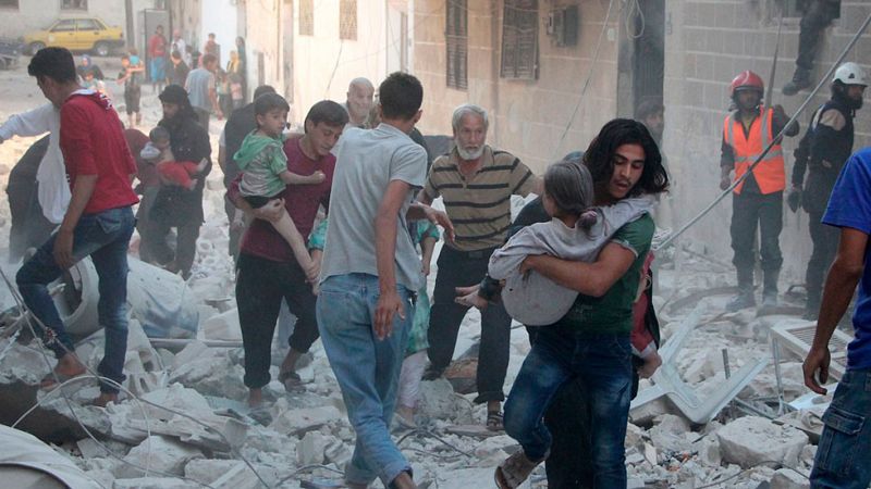 Los bombardeos sobre Alepo causan 846 heridos y colapsan los hospitales