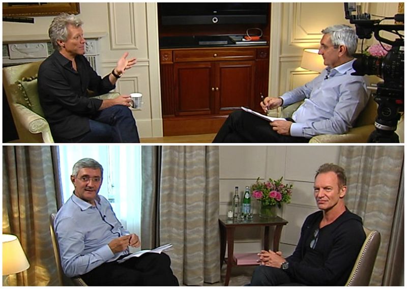 Bon Jovi y Sting, en exclusiva para Informe Semanal