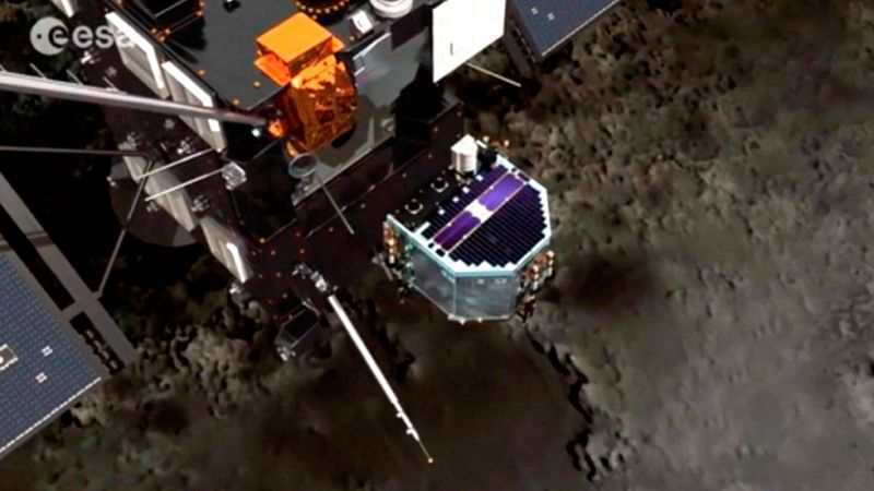La nave Rosetta concluye la misión tras tocar la superficie del cometa 67P