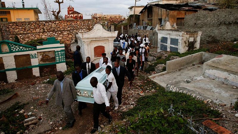 El cólera rebrota en Haití tras el paso del huracán Matthew