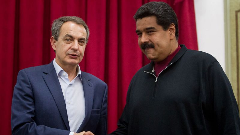 Maduro se reMaduro se reúne con Zapatero en Caracas "para avanzar en el diálogo"
