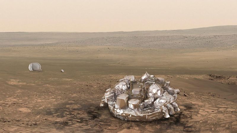 La Agencia Espacial Europea desconoce si Schiaparelli se ha estrellado en Marte