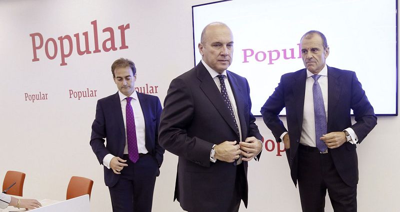 El Popular se desploma un 8,42%, con la acción en mínimos, tras la presentación de resultados