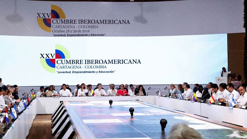 Concluye la XXV Cumbre Iberoamericana con la firma de la Declaración de Cartagena