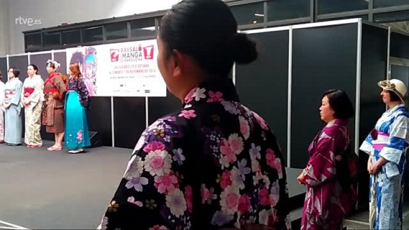 Los kimonos verdaderos, en el Sal�n del manga