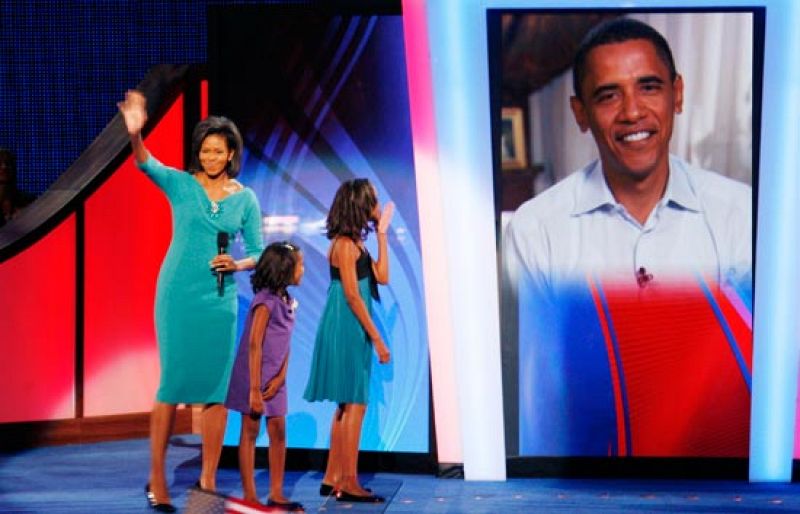 Michelle Obama promete que su marido será un "presidente extraordinario"