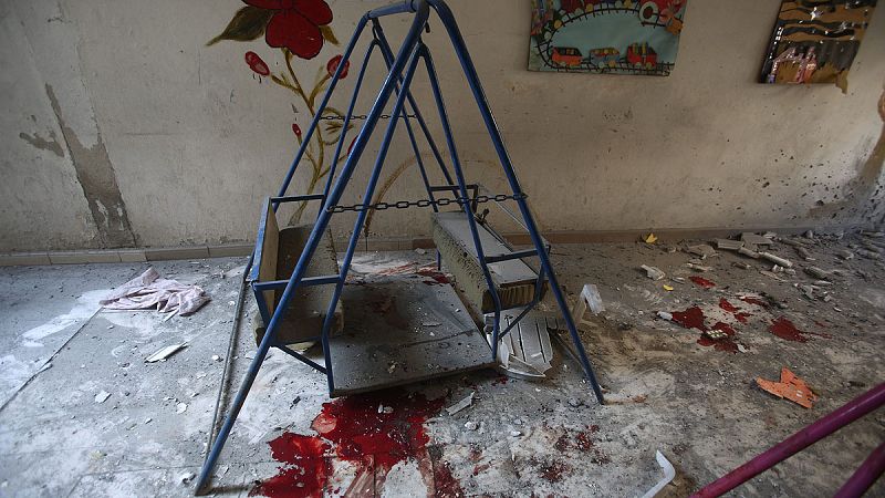 Mueren seis niños en un bombardeo del régimen sirio en una guardería cerca de Damasco
