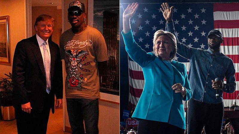 Trump contra Clinton, ¿a quién apoyan los deportistas?