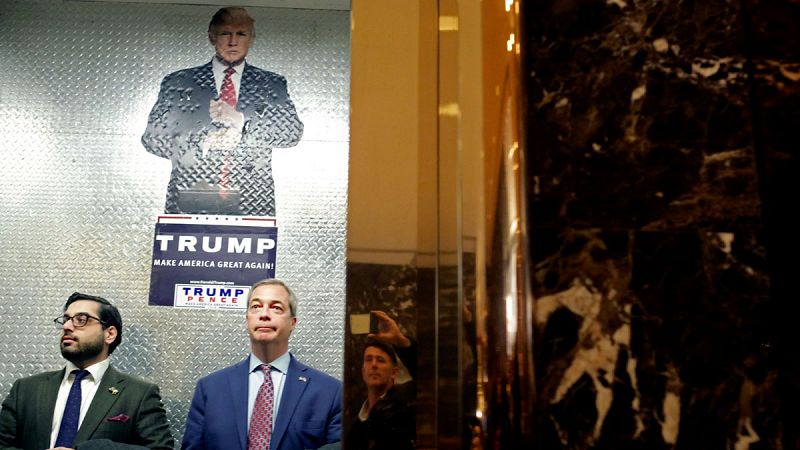 Trump inicia sus contactos con la francesa Le Pen y el británico Farage