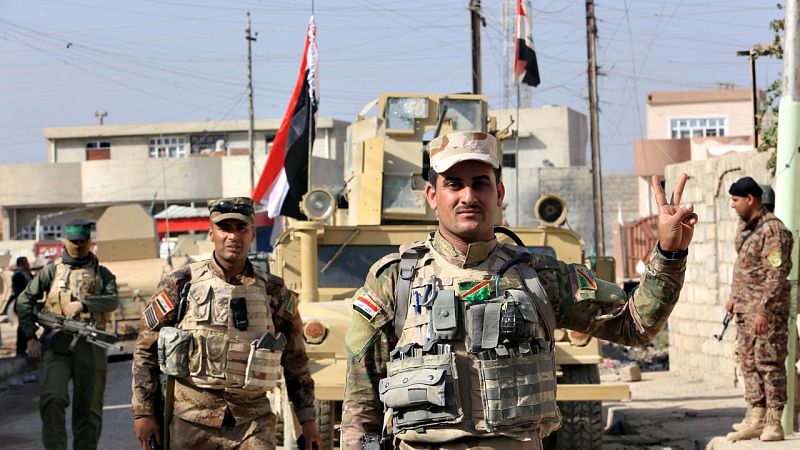 Las fuerzas iraquíes estrechan el cerco al sur de Mosul y avanzan en el este