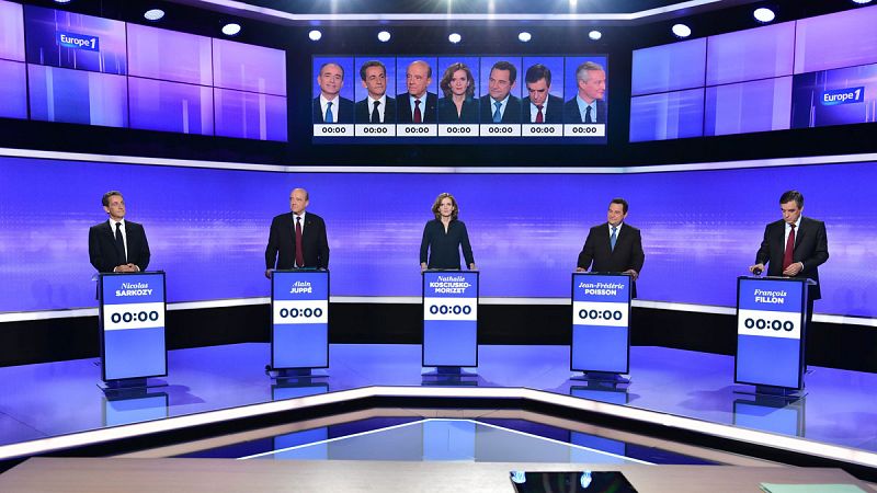 Fillon gana a Juppé y Sarkozy el último debate antes de las primarias del partido de centroderecha francés