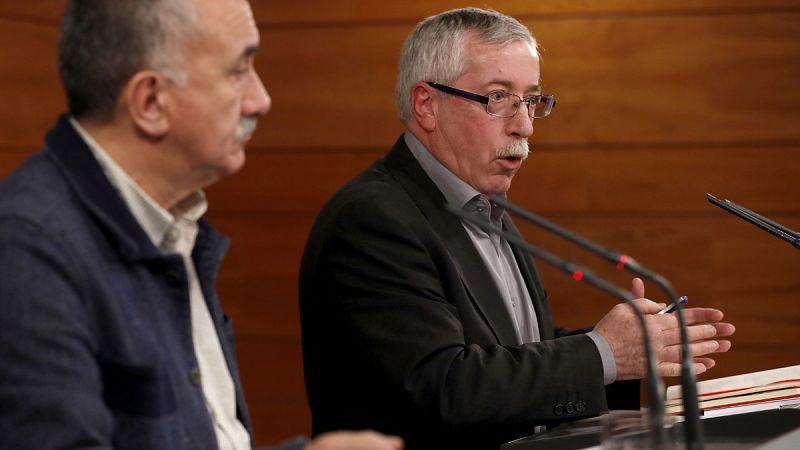Los sindicatos anuncian movilizaciones por toda España en diciembre por los "limites" del Gobierno al diálogo social