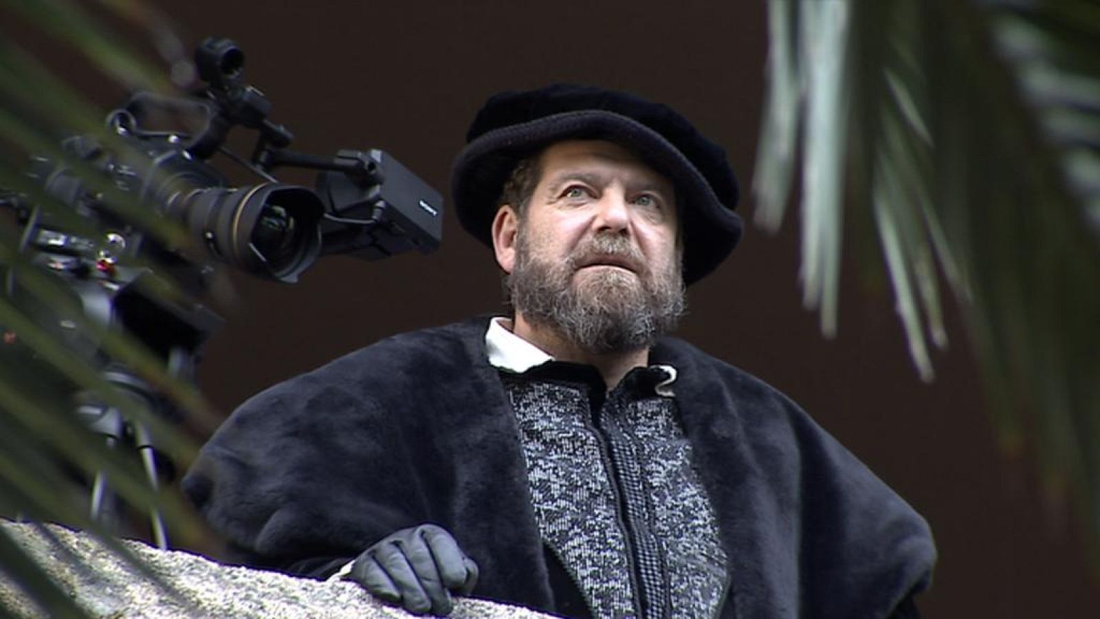 Rodaje de la serie "Carlos V", en Jarandilla de la vera.