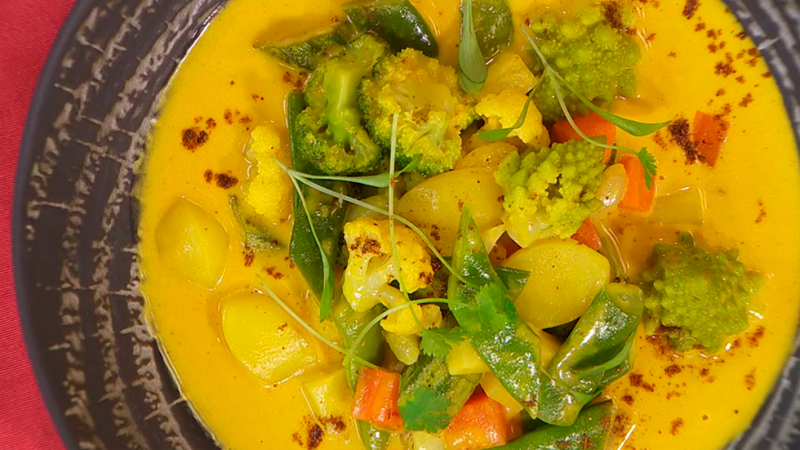 Receta de curry de verduras