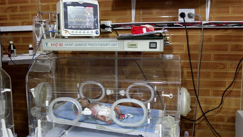 Dar a luz en el este de Alepo