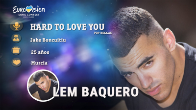 Eurovisión 2017 - Lem Baquero canta "Hard to love you" | Escuchar