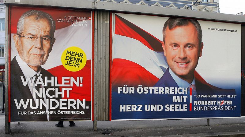 Austria repite sus presidenciales y elige entre el ecologista Van der Bellen y el ultranacionalista Hofer