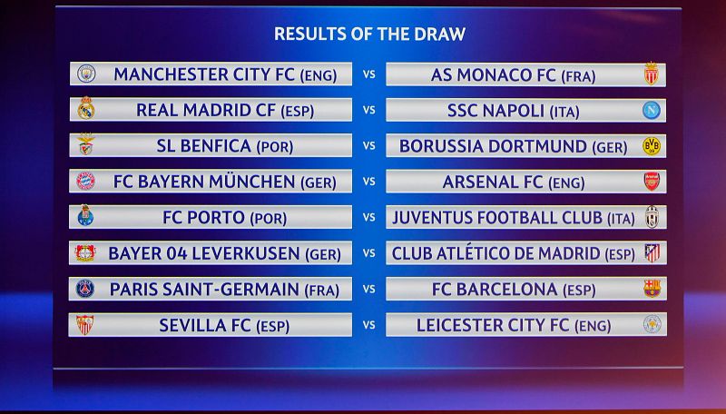 Nápoles, PSG, Leverkusen y Leicester, rivales de los equipos españoles