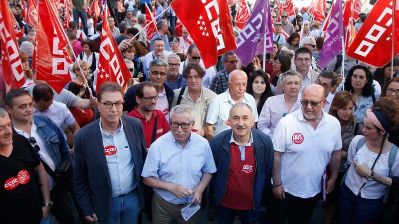CC.OO. y UGT se movilizan para pedir un cambio de las políticas económicas, laborales y sociales