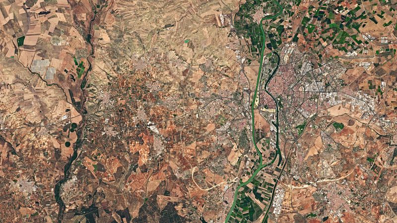 La Agencia Espacial Europea elige como su foto de la semana una de Sevilla desde el espacio