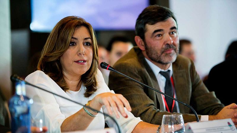 Susana Díaz: "Los socialistas andaluces siempre ayudaremos a que el partido se levante lo antes posible"