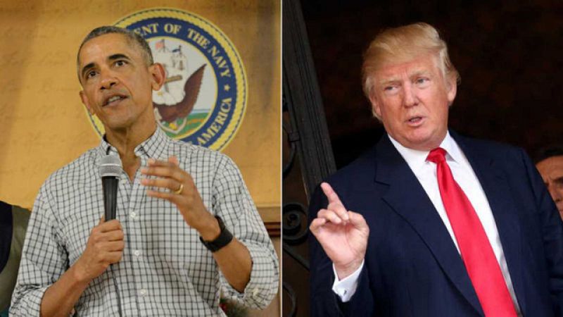 Obama asegura que le habría ganado las elecciones a Trump y el presidente electo contesta: "De ninguna manera"