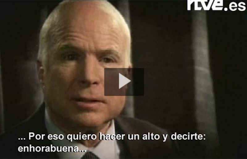 McCain felicita a Obama por su nominación como candidato