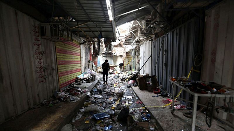Al menos 28 muertos y 53 heridos en un doble atentado del Estado Islámico en el centro de Bagdad