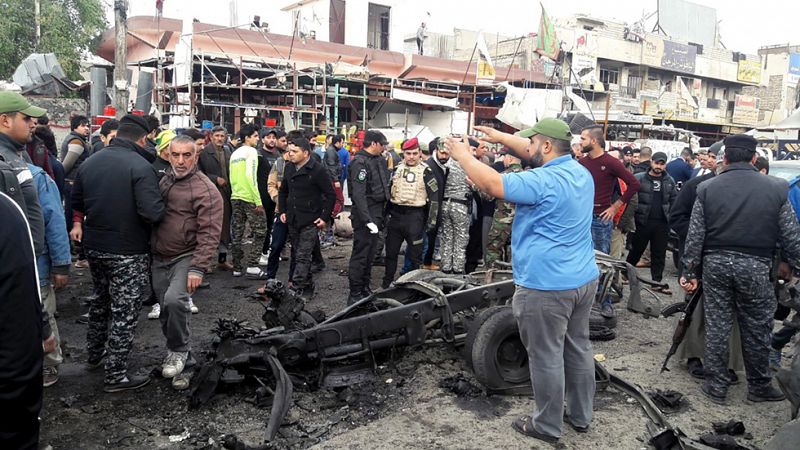 Al menos 43 muertos en una ola de atentados en Irak durante la visita de Hollande