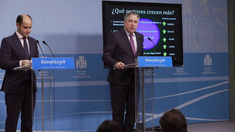 El Gobierno ve "esperanzadores" los datos del paro y los sindicatos denuncian la mala calidad del empleo