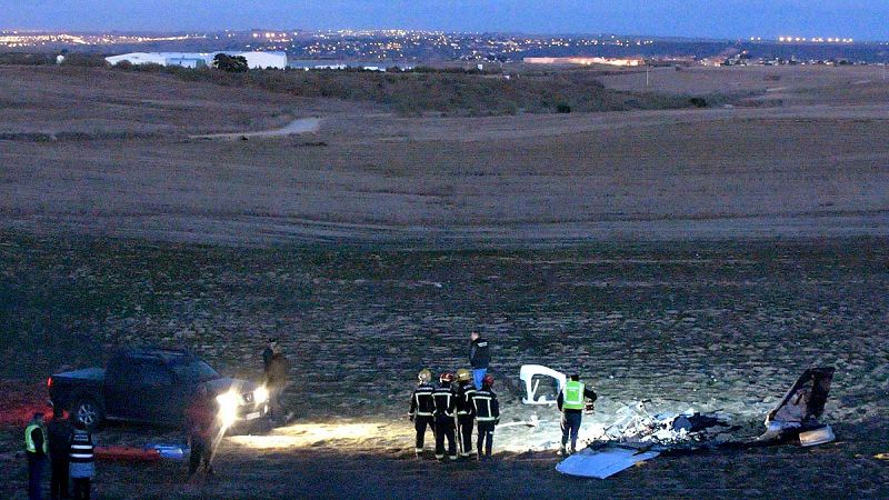 Dos muertos al estrellarse una avioneta en Casarrubios del Monte, en la provincia de Toledo