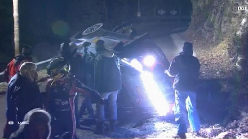 Muere un espectador español durante la primera especial del Rally de Montecarlo