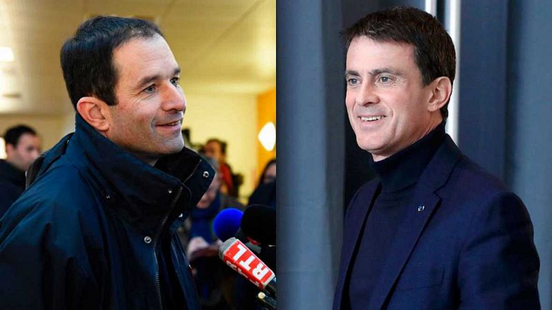 Hamon y Valls se disputarán en segunda vuelta la candidatura socialista al Elíseo