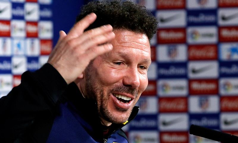 Simeone: "No entiendo otra forma de ser campeón que jugando contra Madrid o Barça"