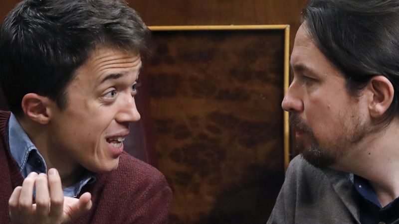 Una intensa discusin de Iglesias y Errejn provoca revuelo en el hemiciclo del Congreso