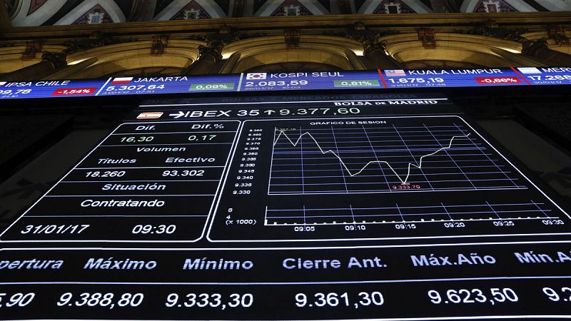 El IBEX 35 cierra enero con una caída del 0,39%