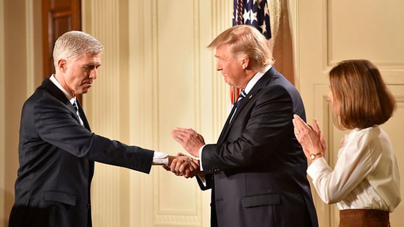 Trump elige al juez conservador Neil Gorsuch para el Tribunal Supremo