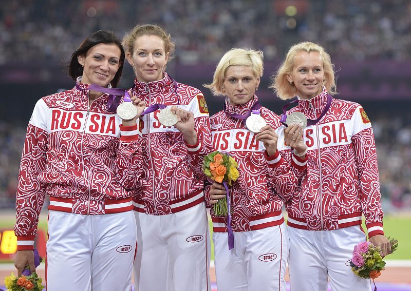 Rusia pierde la plata de Londes 2012 en 4x400 femeninos