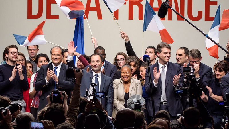 Hamon reclama "una izquierda de combate" en su carrera al Elíseo