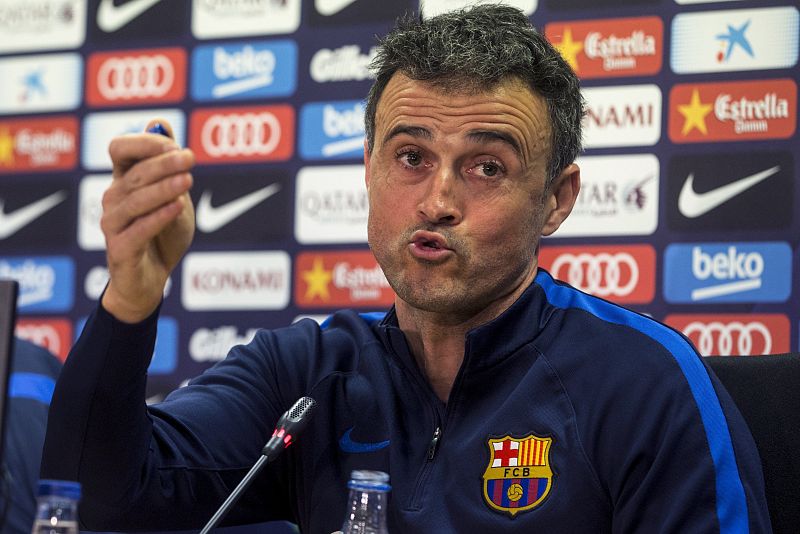 Luis Enrique: "Vamos a sufrir durante los 90 minutos"