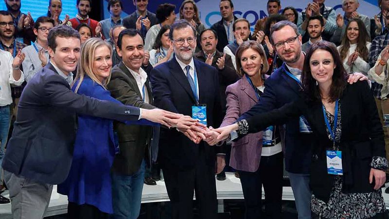 Rajoy es reelegido presidente del PP sin oposicin con el 95,65% de los votos