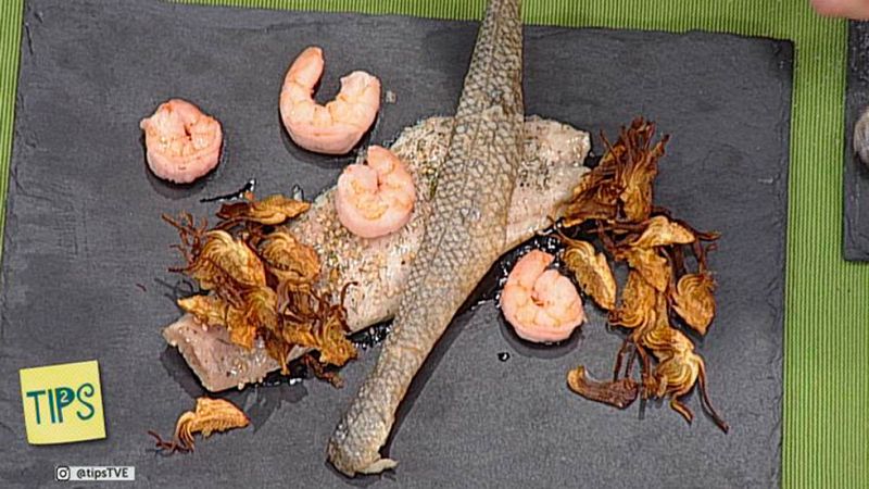 Receta  de Lubina al horno con alcachofas crujientes